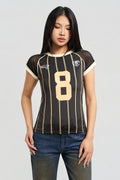 The Playfield Mesh Sleeve Top