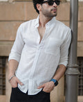 White Double Cloth Shirt 100% Cotton