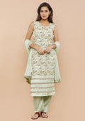 Sea Green and Gold Salwar Suit