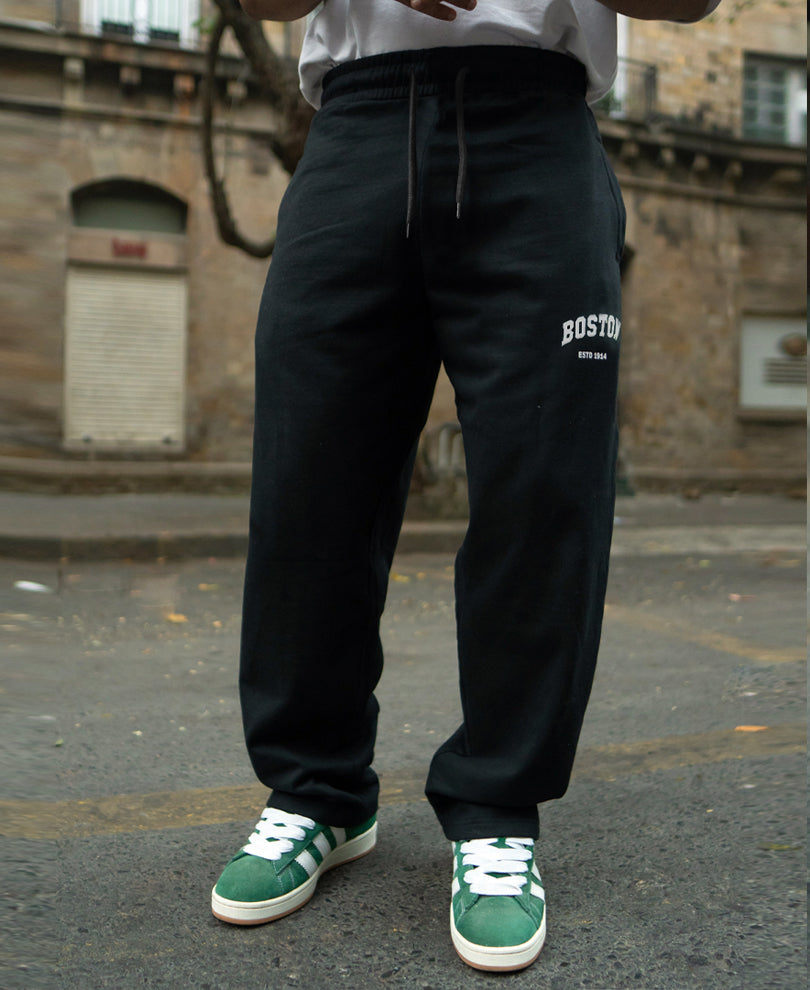 Basic Black Baggy Fit Trackpant 100% Cotton