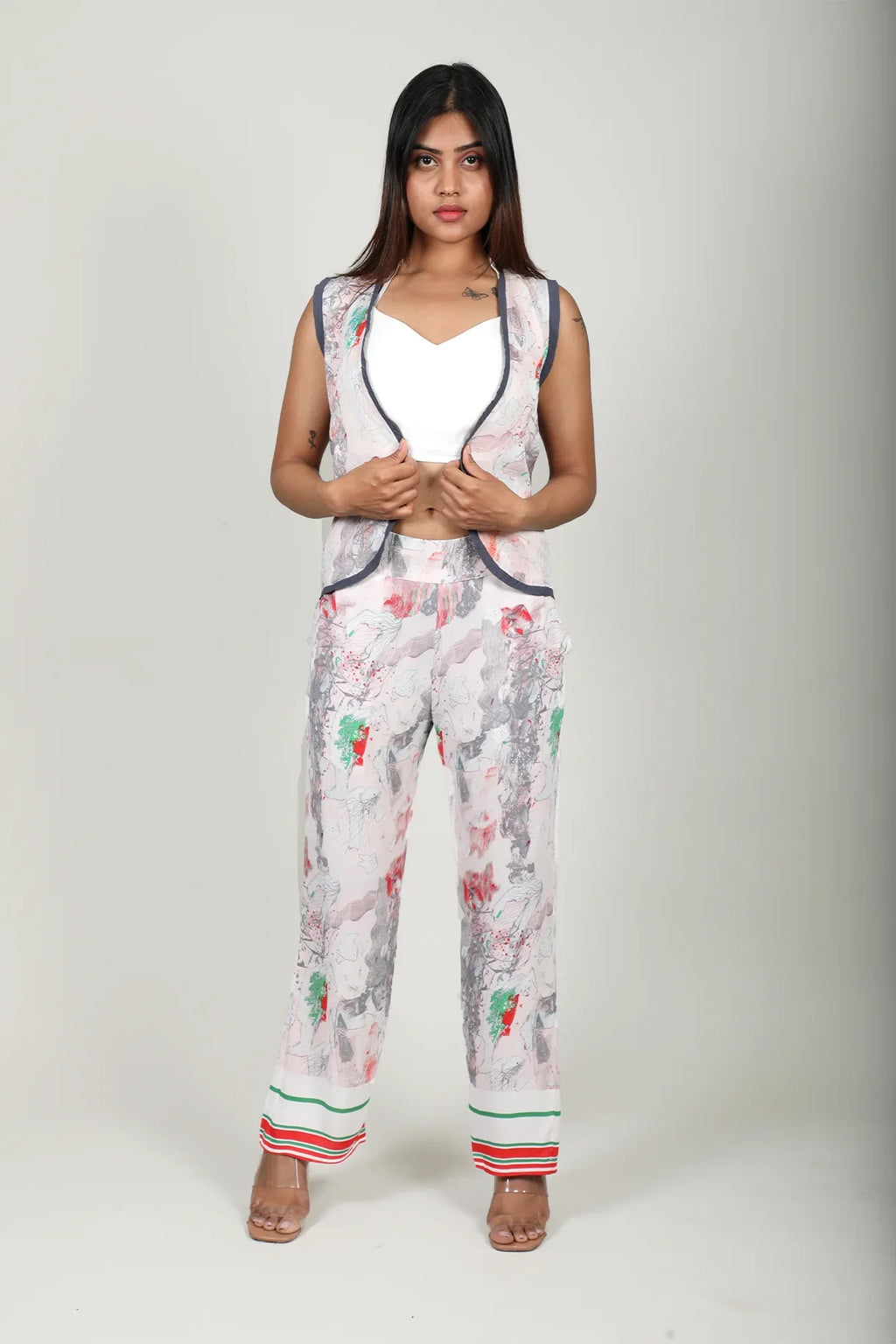 Abstract Print Waistcoat