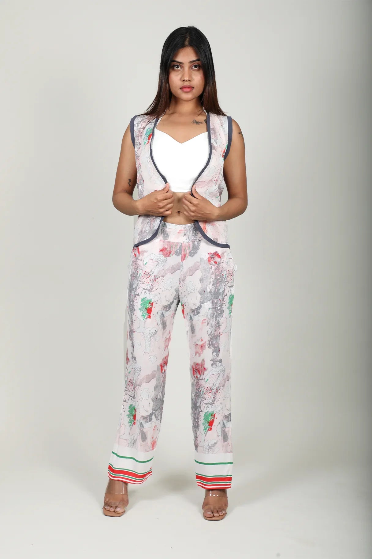 Abstract Print Waistcoat