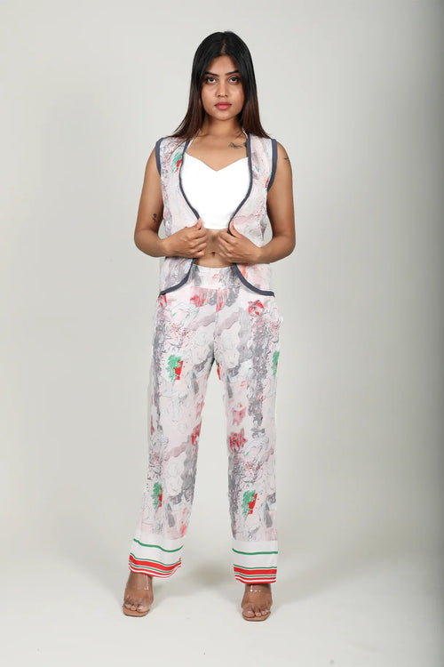 Abstract Print Waistcoat