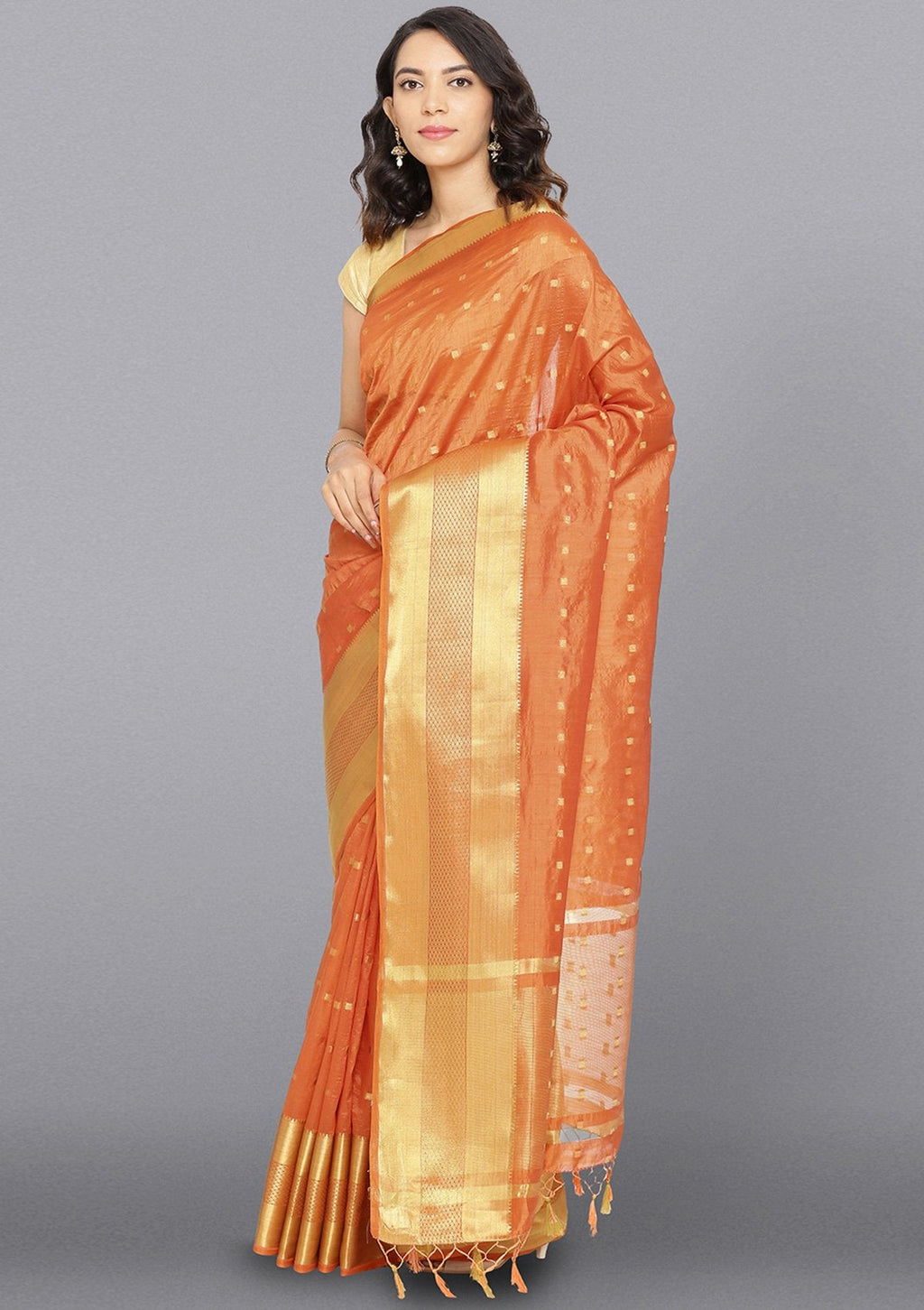 Multi  Zariwork Art Silk Saree