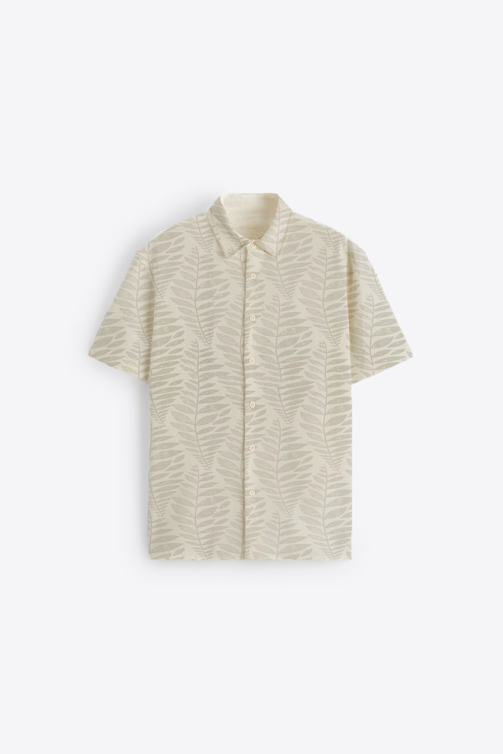 Neutral Leaf Short sleeves shirt