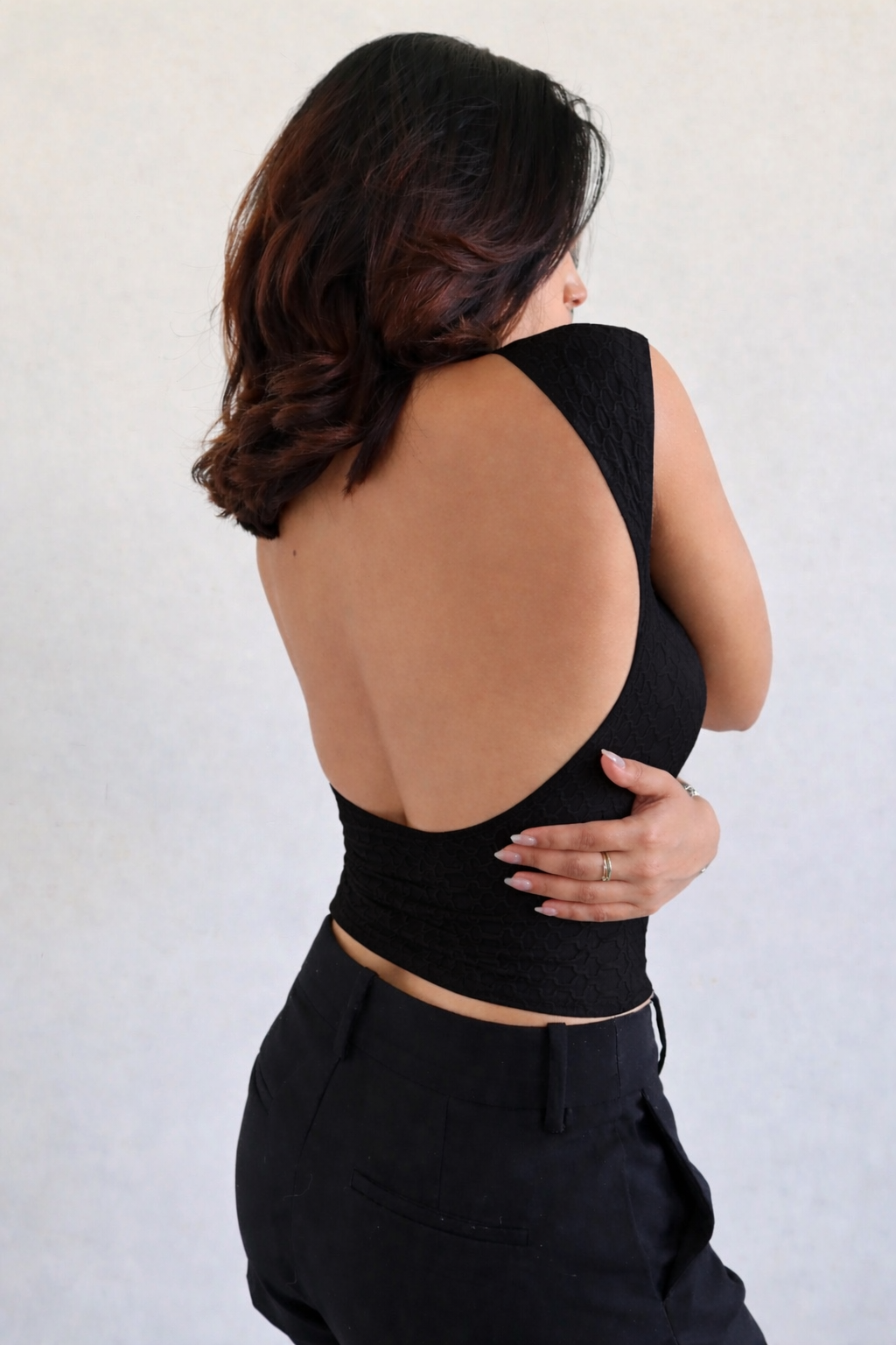 Deep Back Honey Texture Top