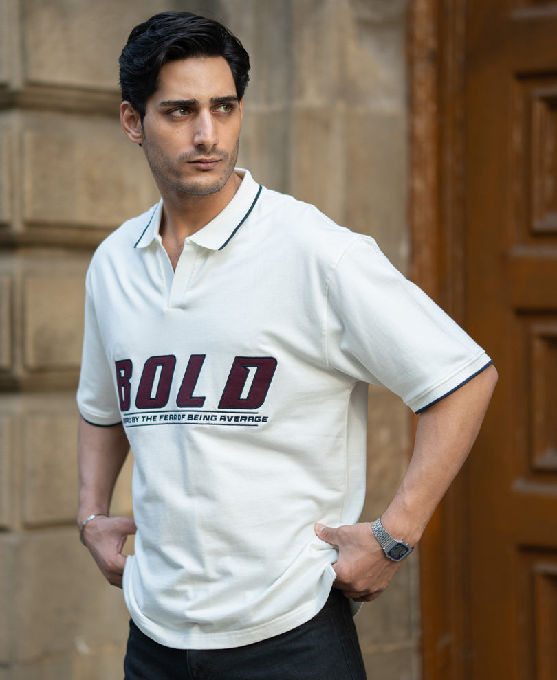 Off-White Applique T-Shirt 100% Cotton