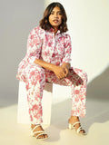 Women's Pink Printed Co-Ords Set
