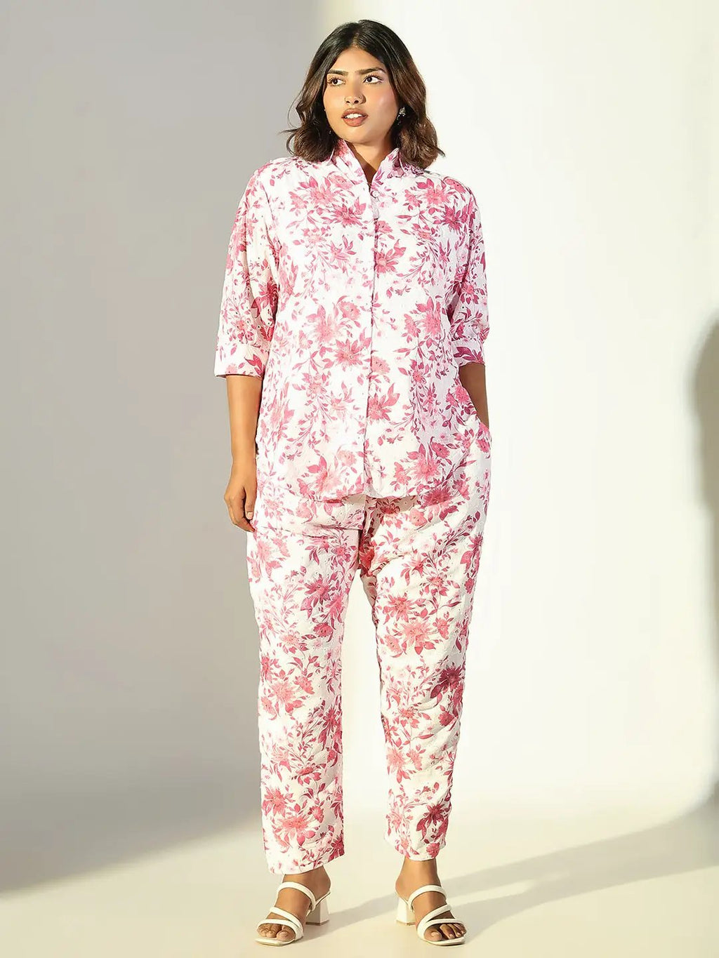 Women's Pink Printed Co-Ords Set