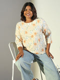Women's Yellow Floral Top
