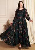 Bottle Green Brasso Long Dress