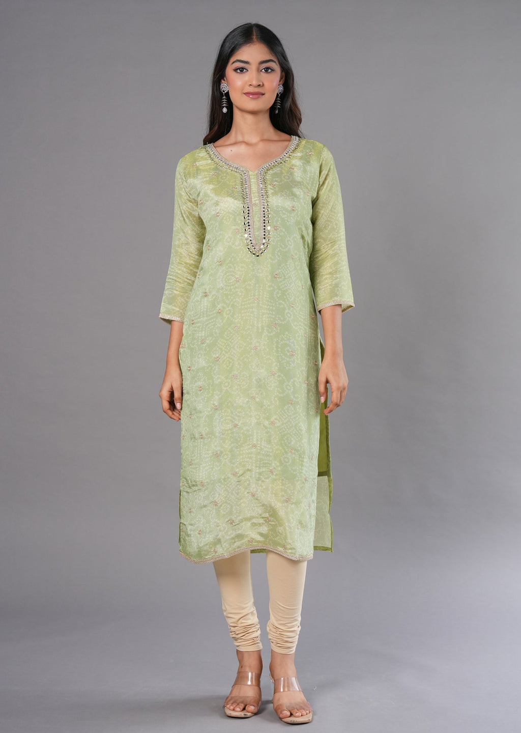 Mehendi Green Tissue Straight Cut