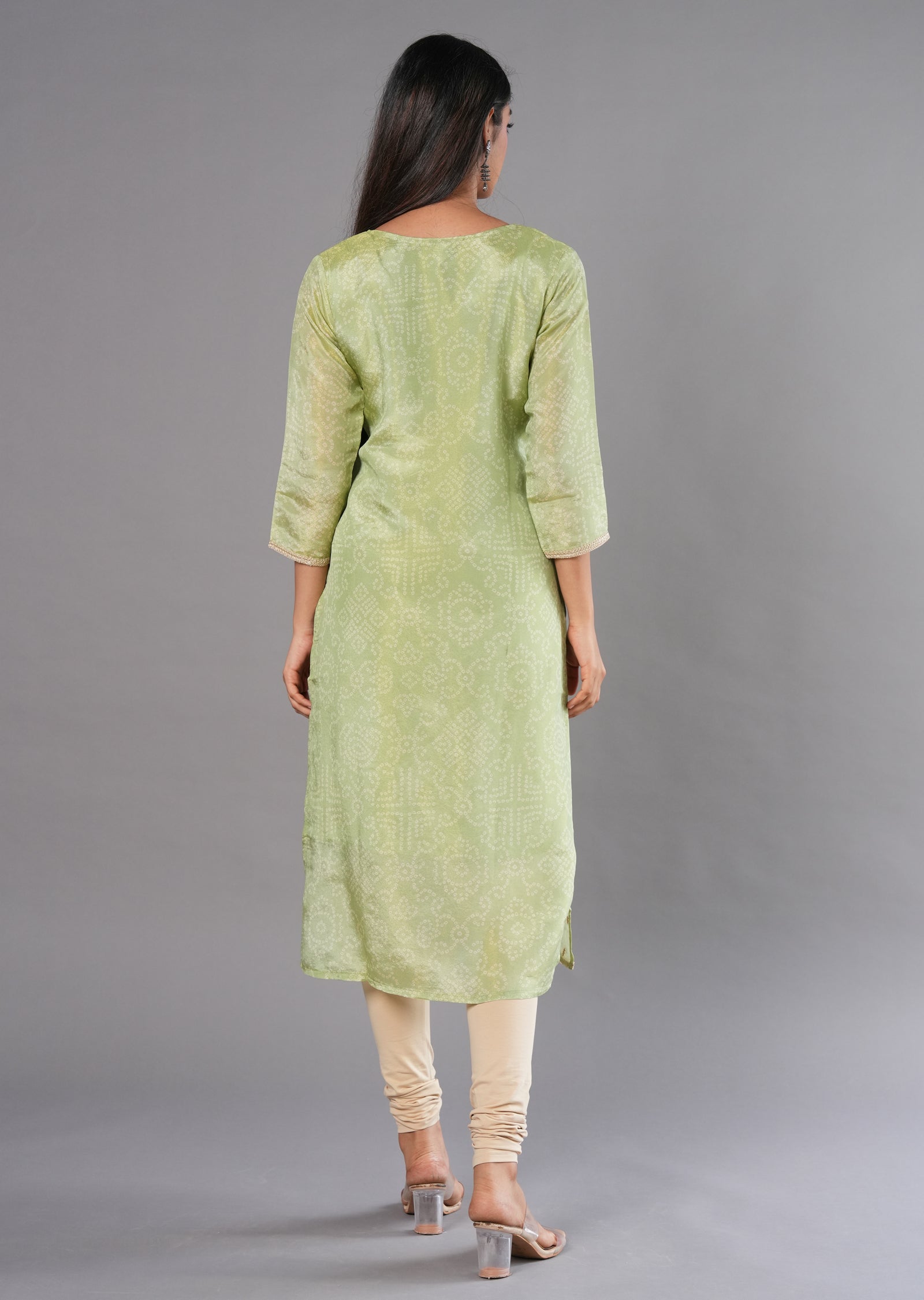 Mehendi Green Tissue Straight Cut