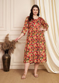 Rani Pink Chinnon Midi Dress