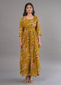Kakhi Organza Long Dress