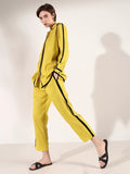 Women's Solid Yellow Co-Ords Set
