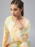 Women's Tie and Dye Orange Tracksuit