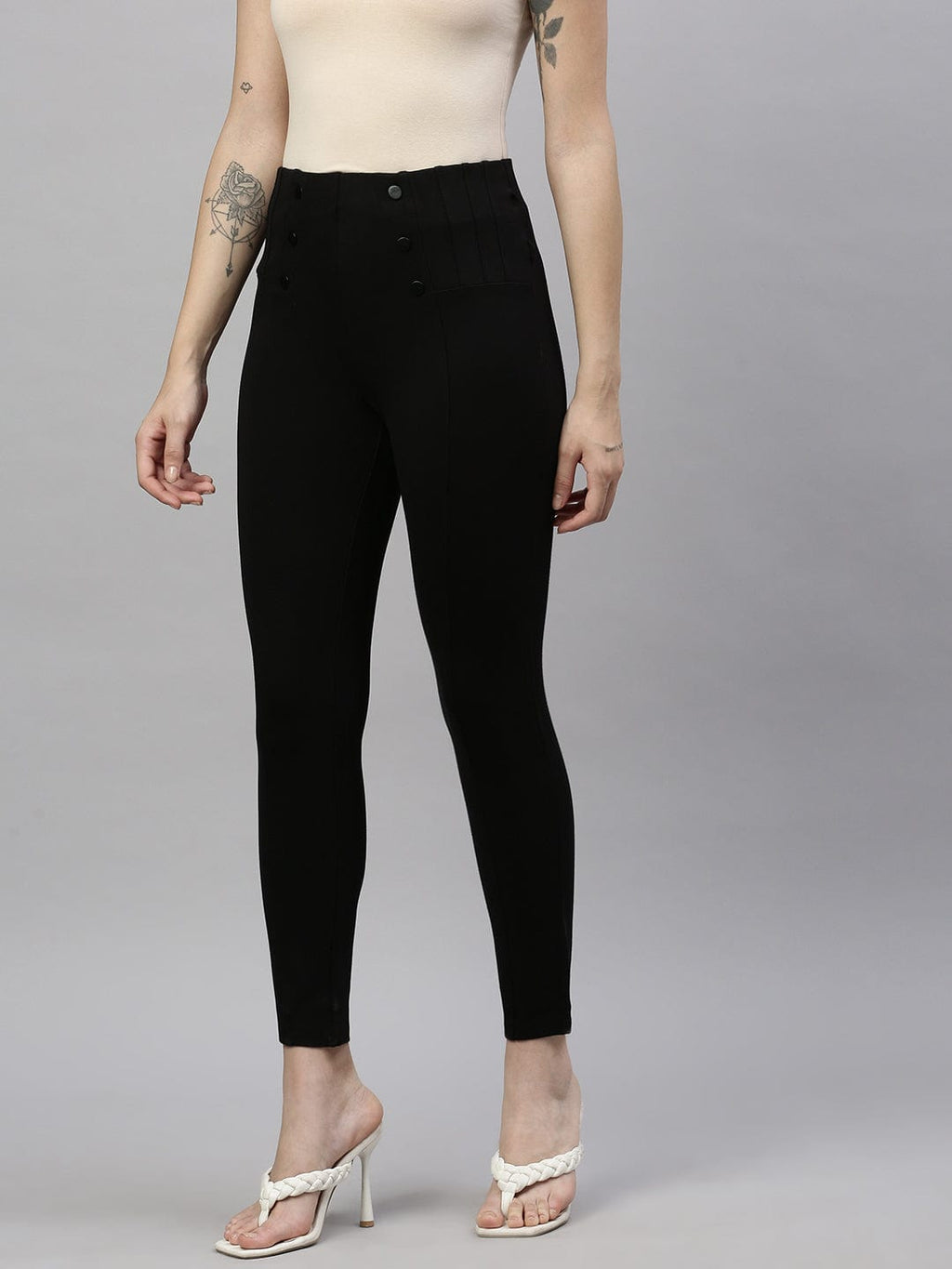 Women's Black Slim Fit Jeggings