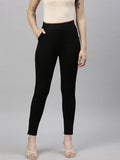Women's Black Slim Fit Jeggings