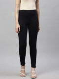 Women's Navy Blue Slim Fit Jeggings