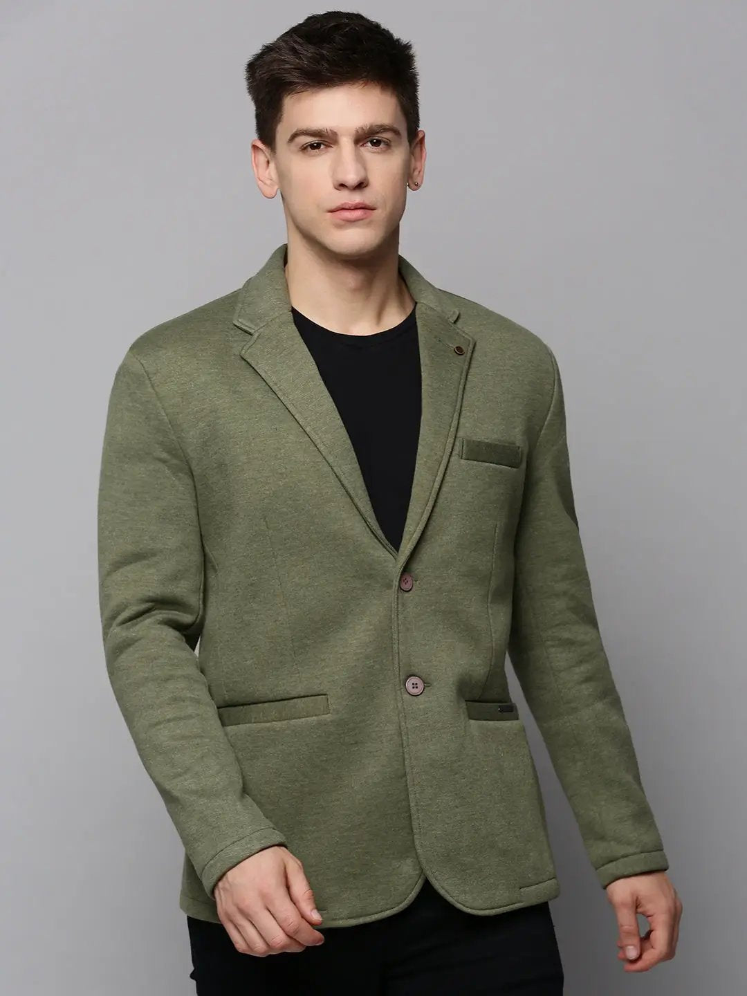 Men's Green Single-Breasted Blazer