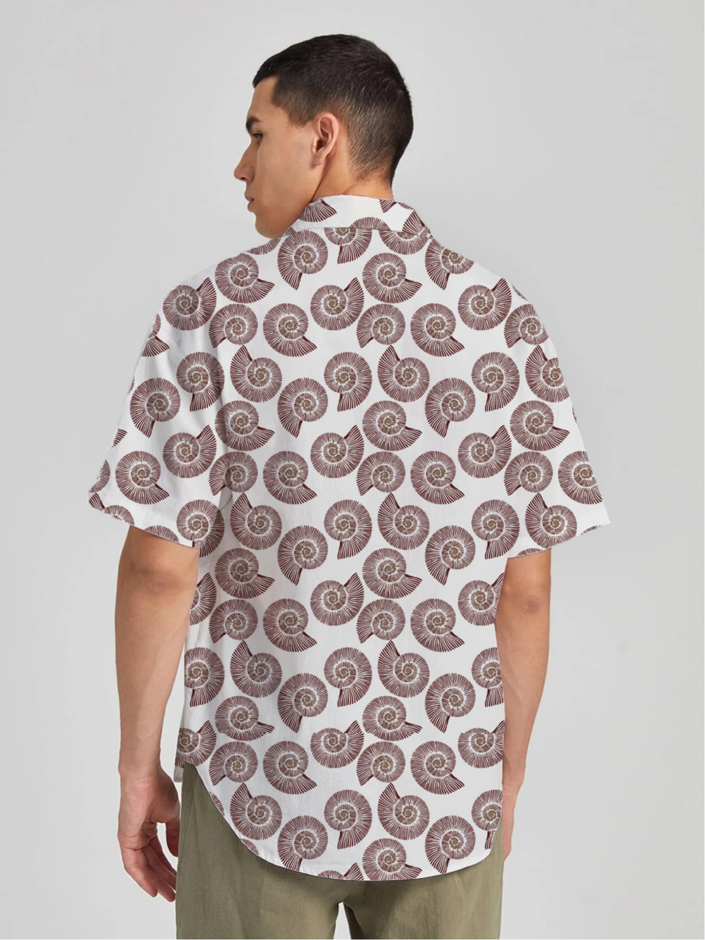 Sailing Snail art short sleeve shirt