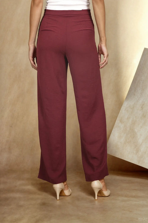 Burgundy Latte Pants