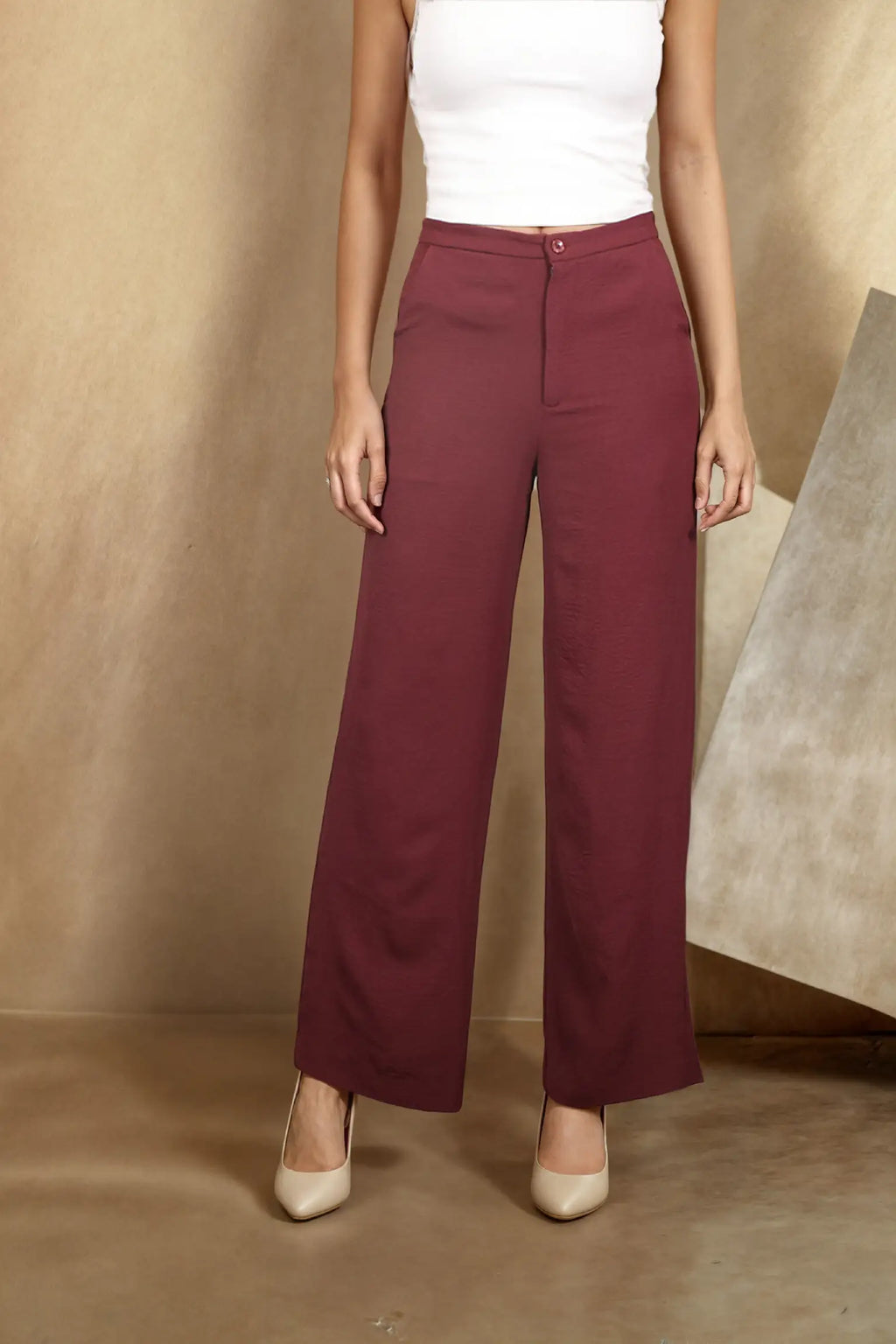 Burgundy Latte Pants