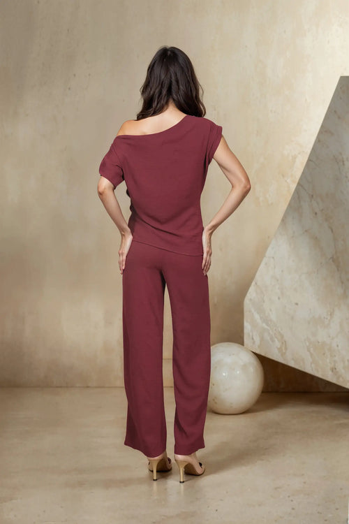 Burgundy Latte Top