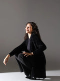 Women's Black Longline Shrug