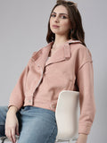 Women's Peach Open Front Jacket