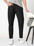 Men's Black Tapered Fit Jeans