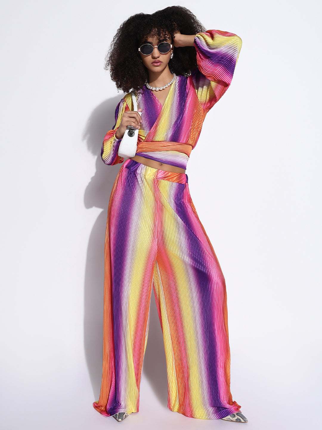 Women's Colorblocked Multi Co-Ords Set