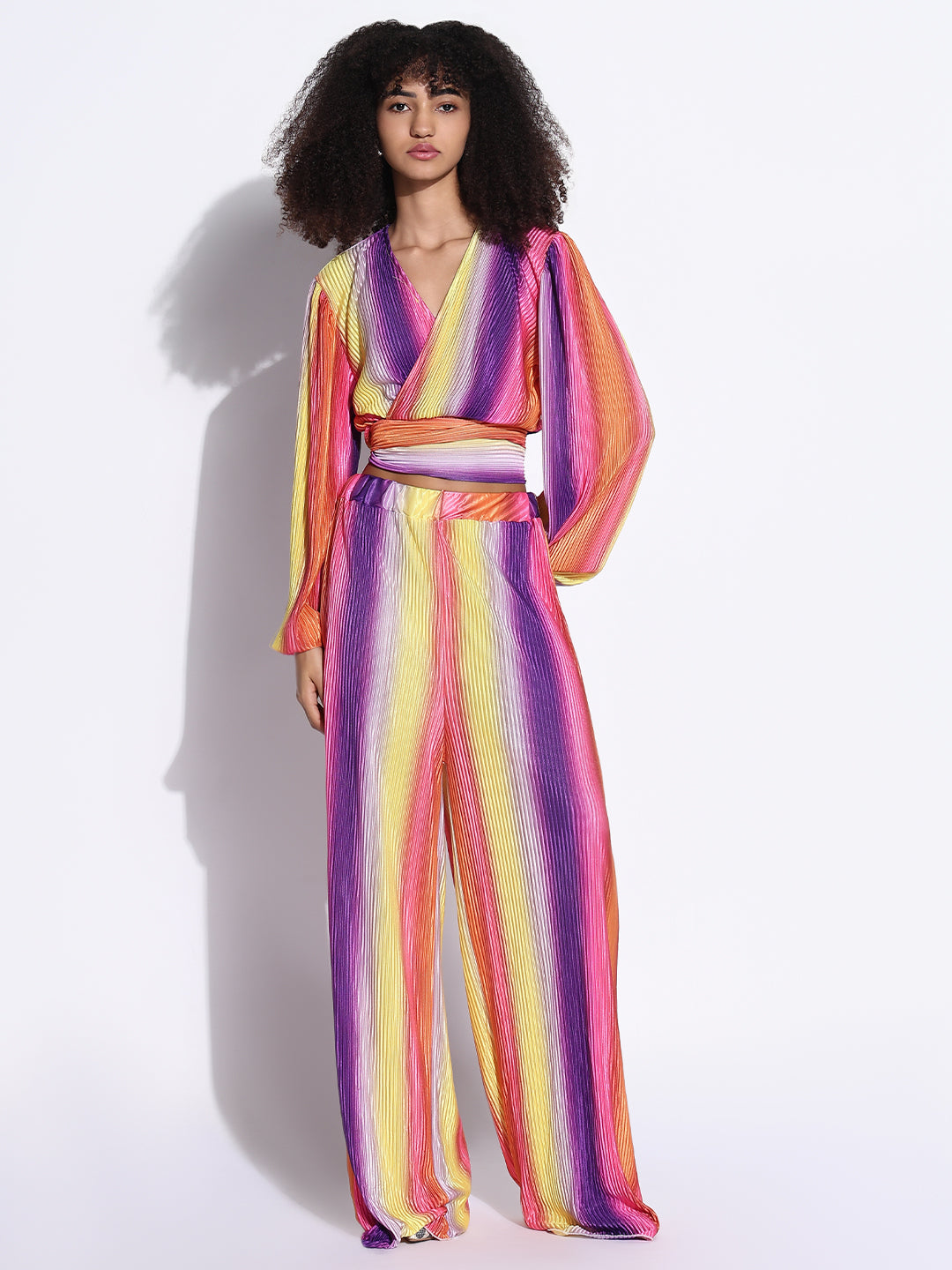 Women's Colorblocked Multi Co-Ords Set