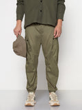Men's Green Relaxed Fit Cargos