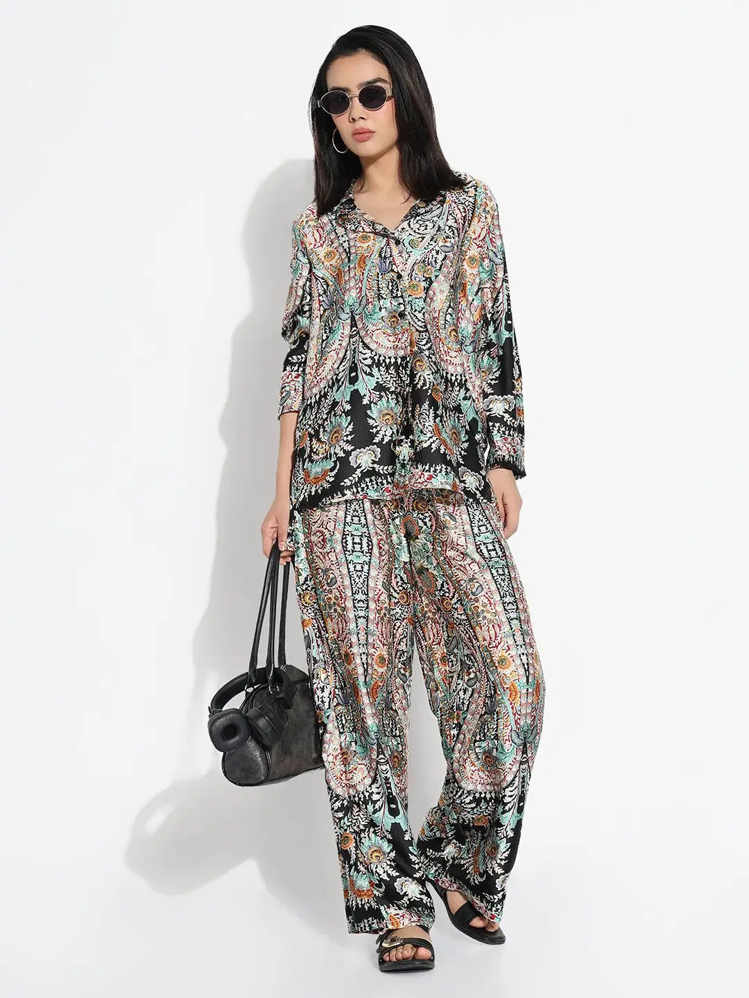 Women's Multicolored Printed Co-ords Set