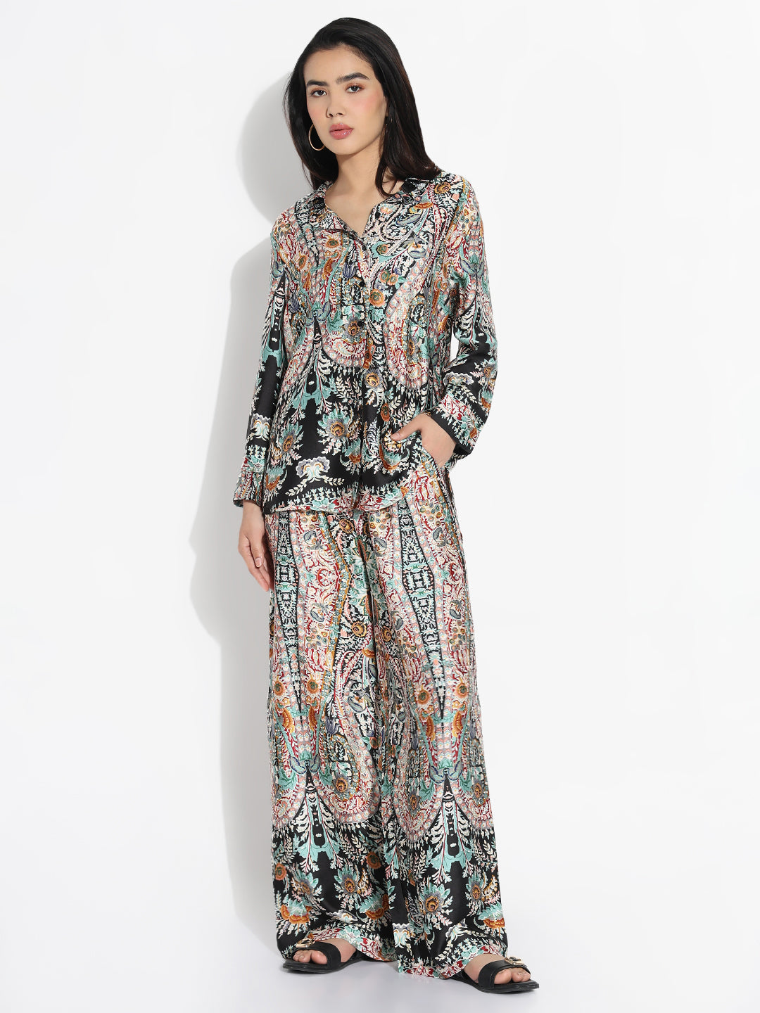 Women's Multicolored Printed Co-ords Set