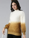 Women's Speckled Mustard Pullover