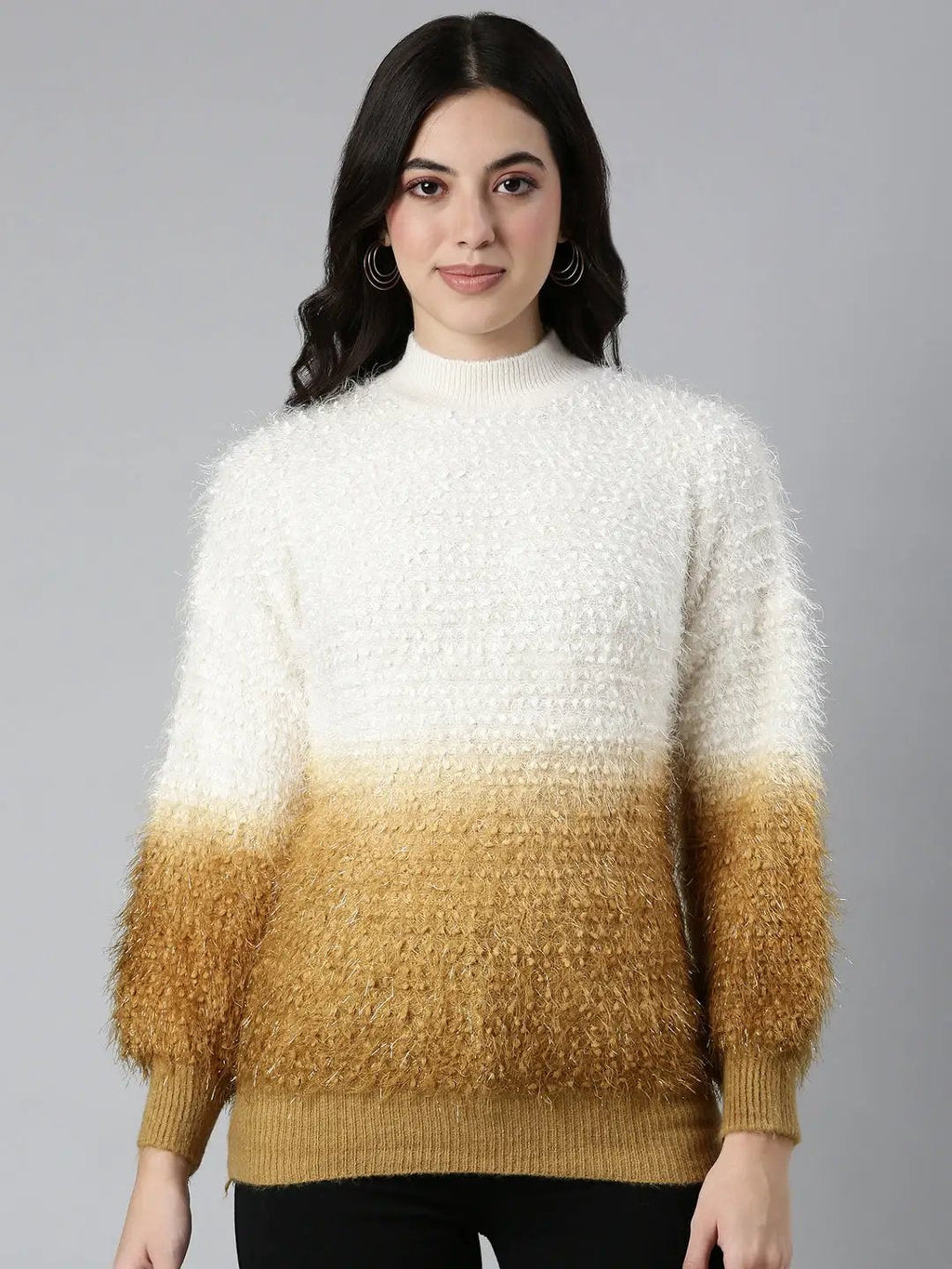 Women's Speckled Mustard Pullover