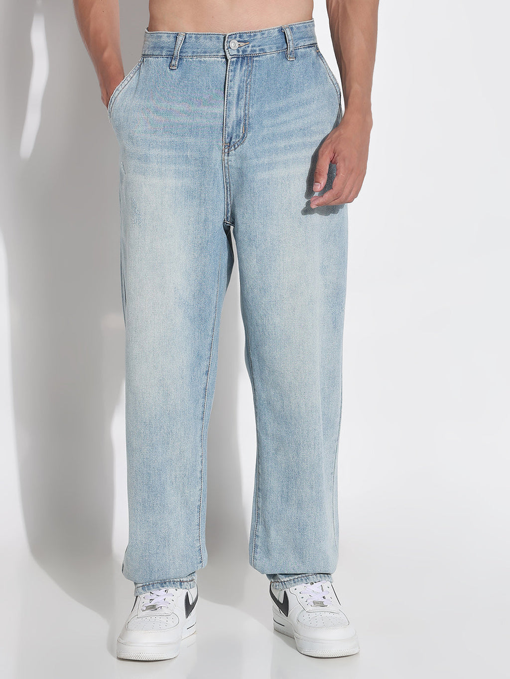 Men's Blue Baggy Denim Jeans