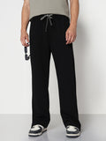 Men's Black Relaxed Fit Trouser