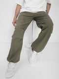 Men's Olive Parachute Trousers