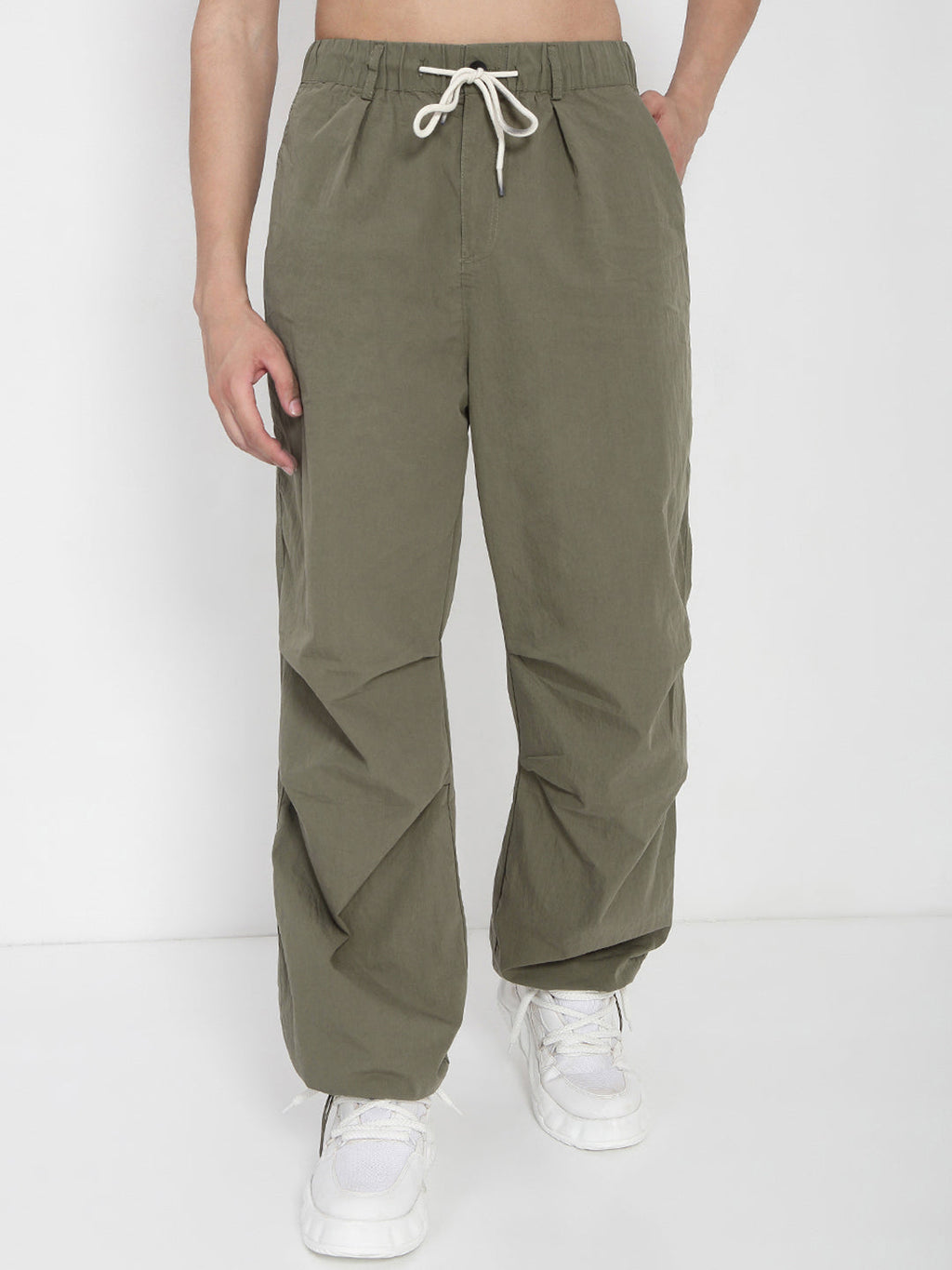 Men's Olive Parachute Trousers