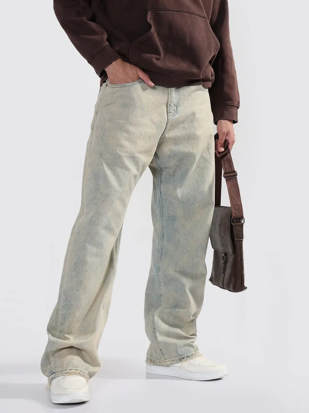 Men's Blue Baggy Fit Jeans