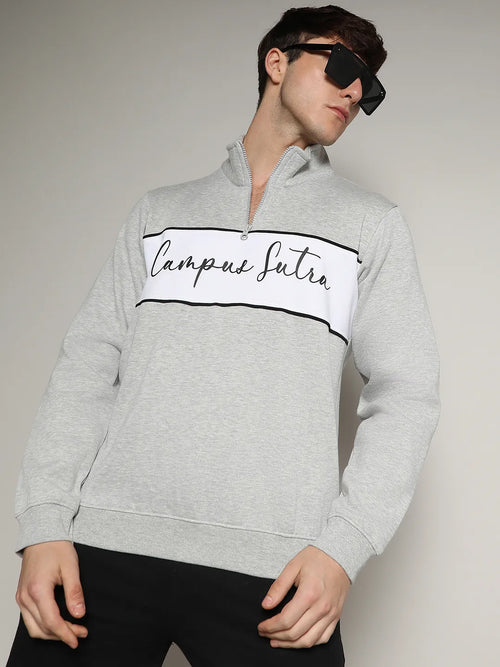Contrast Panel Sweatshirt