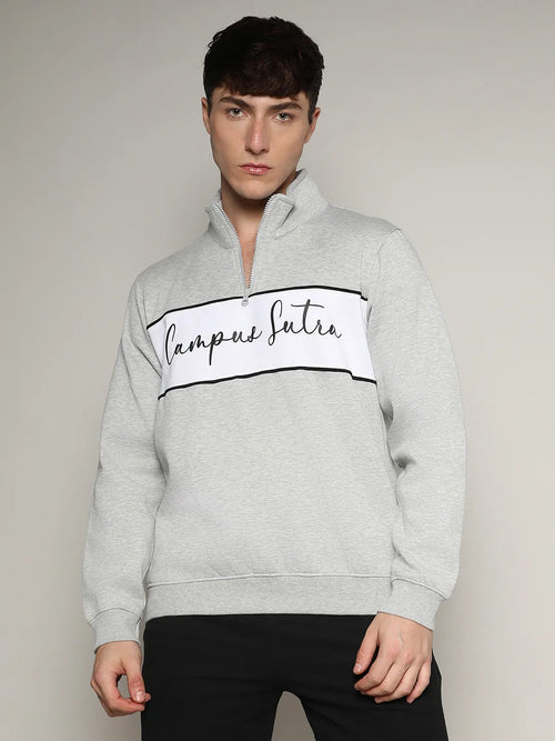 Contrast Panel Sweatshirt