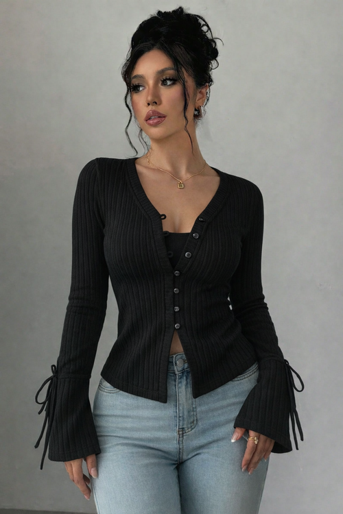 Charm Knit Cardigan Top