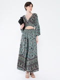 Women's Green Printed Co-Ords Set
