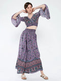 Women's Purple Printed Co-Ords Set
