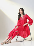 Women's Pink Solid A Line Kurta Set